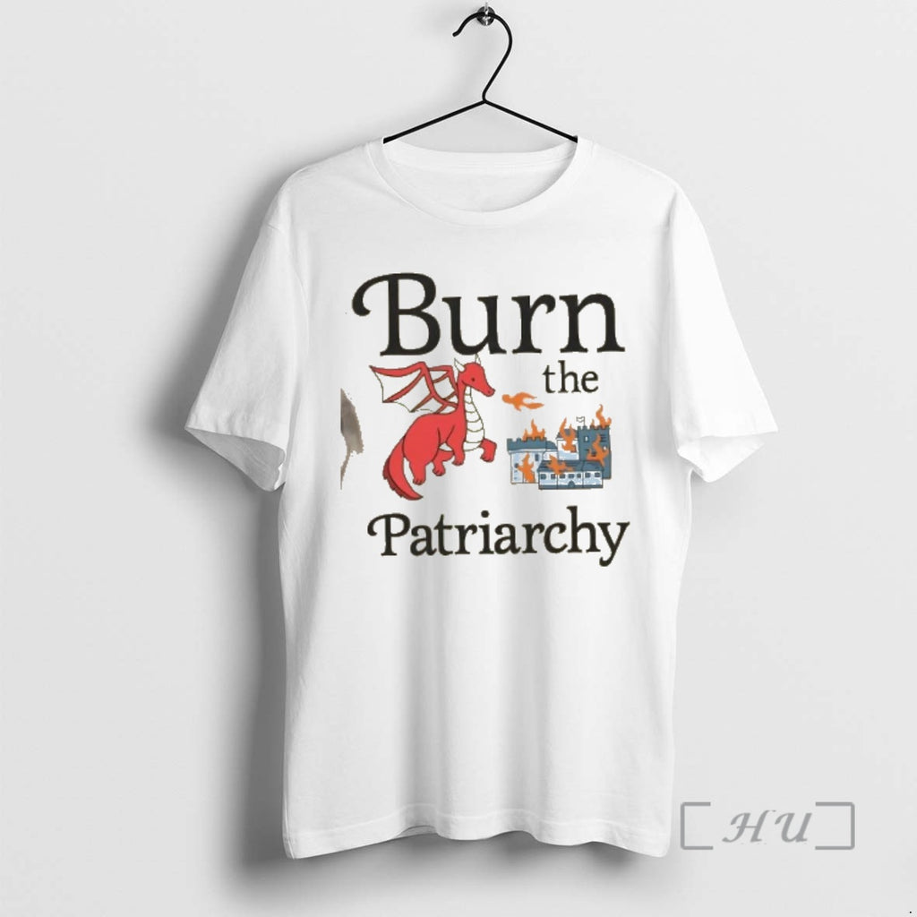 Officials Dragon Burn The Patriarchy Cartoon T-Shirts, Hoodie, Sweatshirt | PopFlextees.com