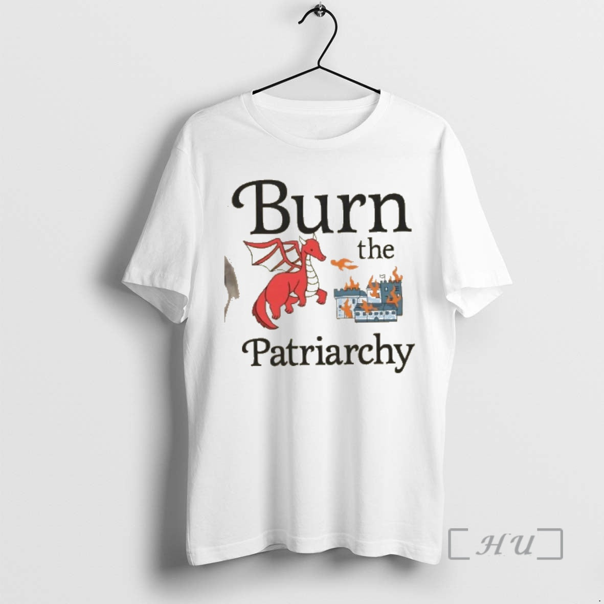 Officials Dragon Burn The Patriarchy Cartoon T-Shirts, Hoodie, Sweatshirt | PopFlextees.com