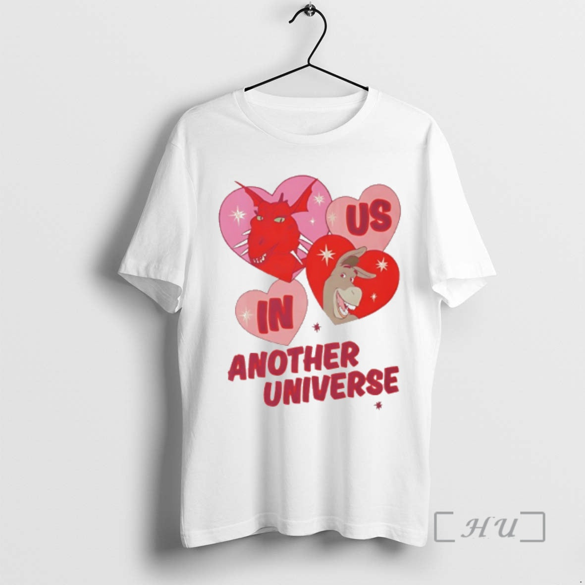 Officials Dragon And Donkey Is In Another Universe Heart Valentines T-Shirts, Hoodie, Sweatshirt | PopFlextees.com