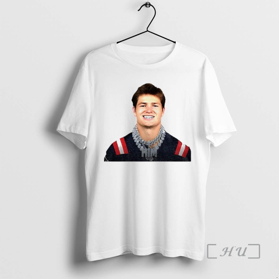 Officials Drake Maye Grill And Chains New England Football T-Shirts, Hoodie, Sweatshirt | PopFlextees.com