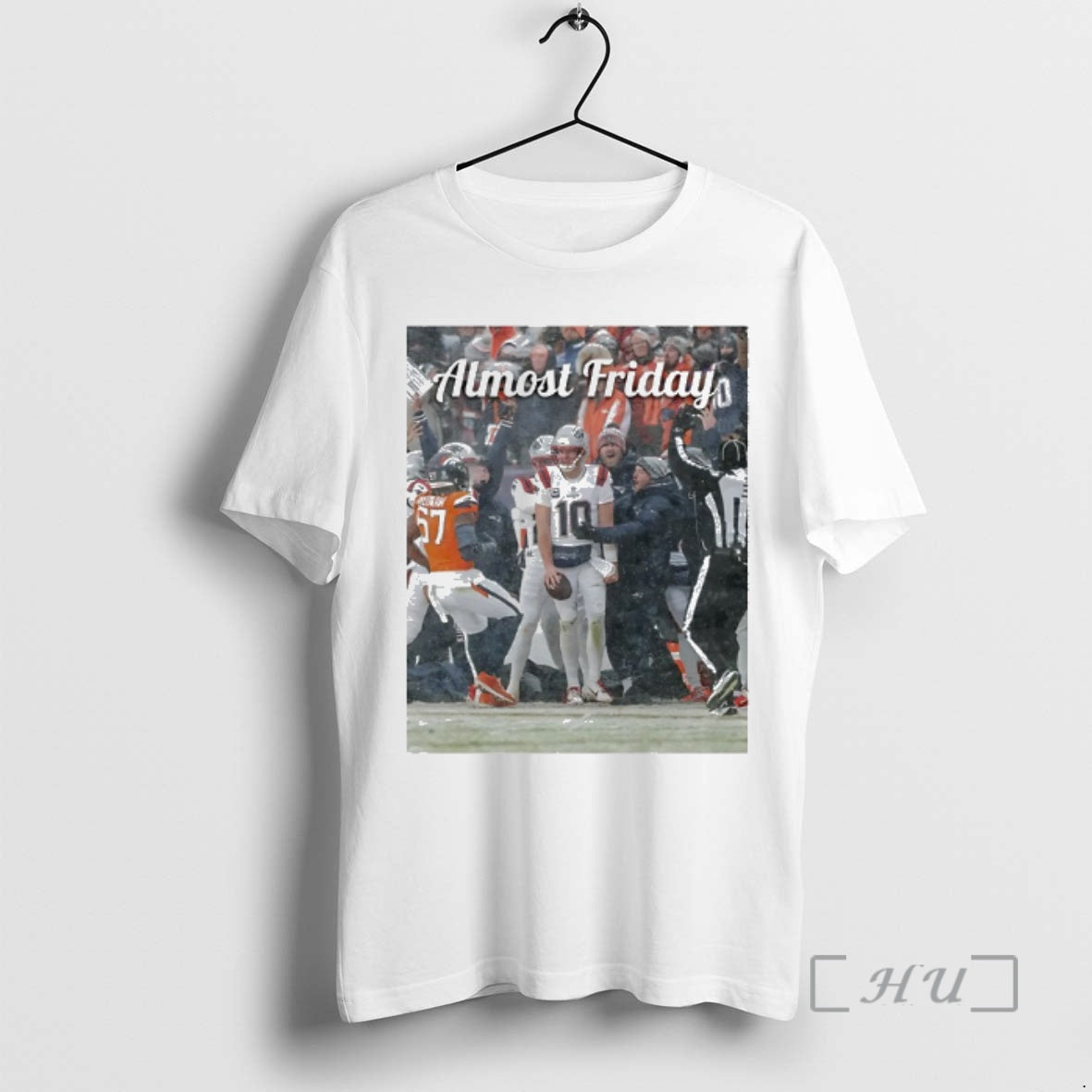 Officials Drake Maye Snow Patriots Almost Friday Photo T-Shirts, Hoodie, Sweatshirt | PopFlextees.com