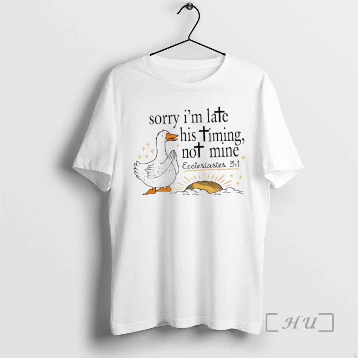 Officials Duck Jesus Sorry Im Late His Timing Not Mine T-Shirts, Hoodie, Sweatshirt | PopFlextees.com