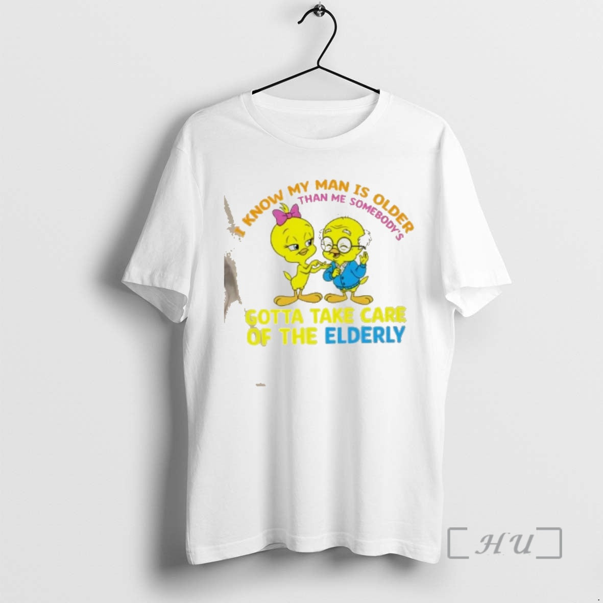 Officials Ducks I Know My Man Is Older Than Me Somebodys Gotta Take Care Of T-Shirts, Hoodie, Sweatshirt | PopFlextees.com