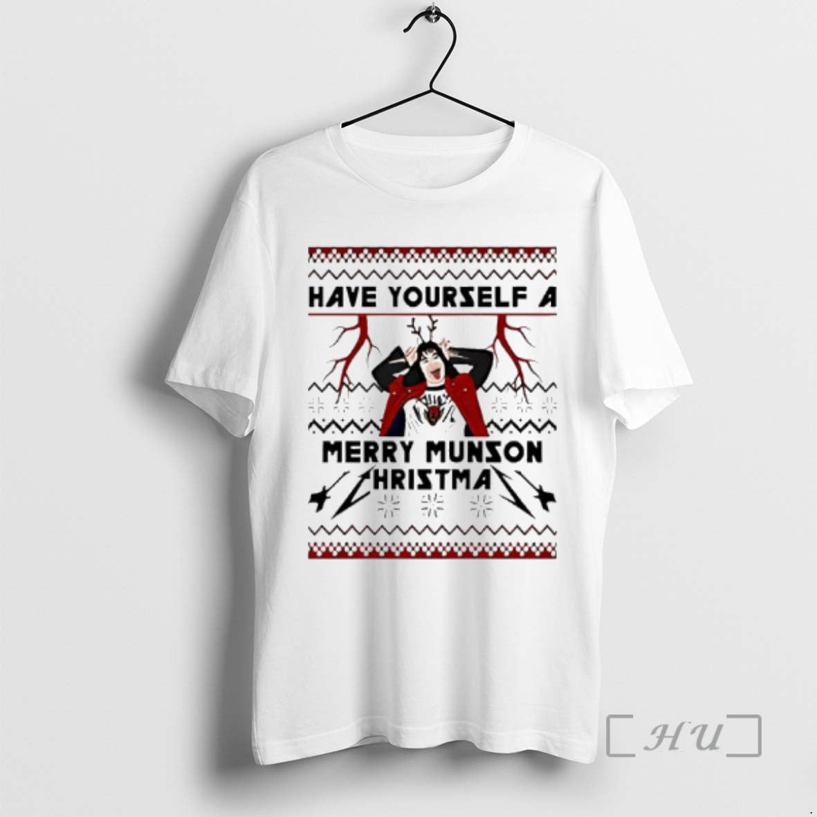 Officials Eddie Munson Christmas Have Yourself A Merry Munson Hristma T-Shirts, Hoodie, Sweatshirt | PopFlextees.com