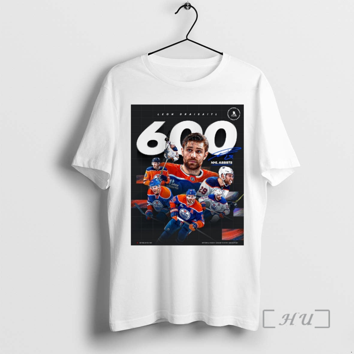 Officials Edmonton Oilers Leon Draisaitl 600 Nhl Assists Signature T-Shirts, Hoodie, Sweatshirt | PopFlextees.com