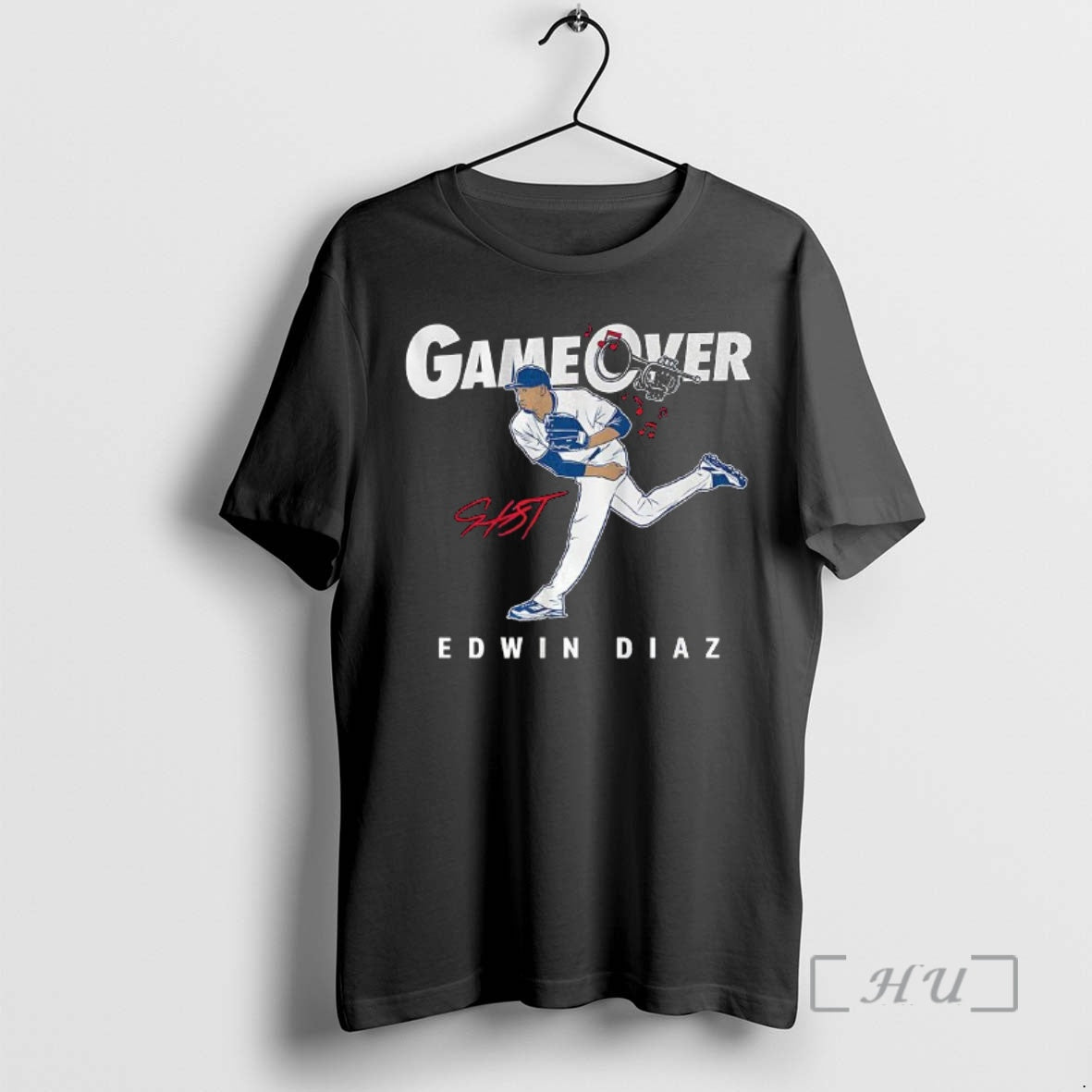 Officials Edwin Diaz Los Angeles Dodgers Baseball Game Over Signature T-Shirts, Hoodie, Sweatshirt | PopFlextees.com