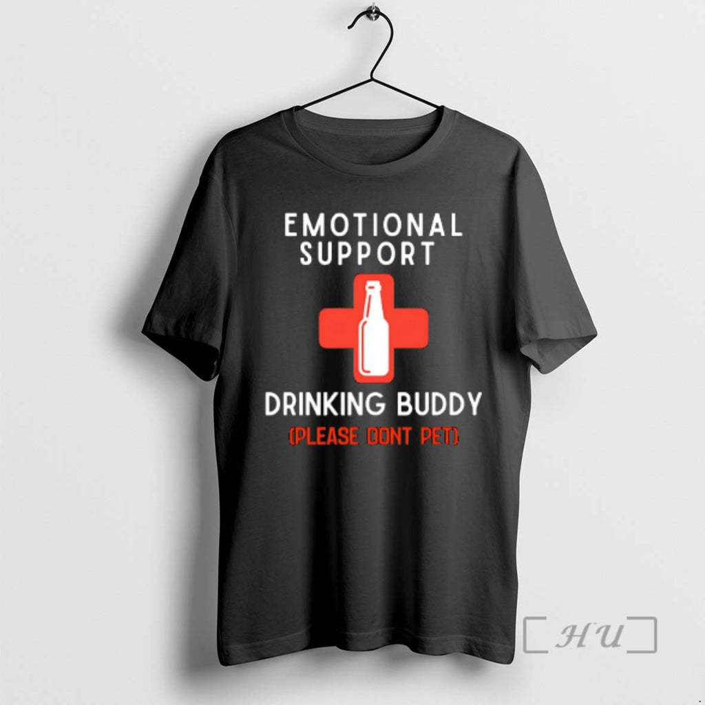 Officials Emotional Support Drinking Buddy Please Dont Pet T-Shirts, Hoodie, Sweatshirt | PopFlextees.com