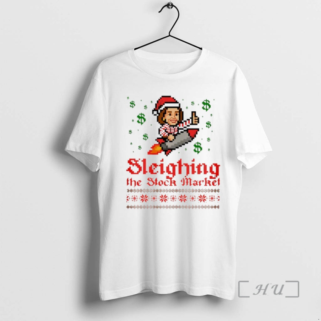 Officials End Of An Error Sleighing The Stock Market Ugly Christmas Premium T Shirts Sweater Hoodie, Sweatshirt