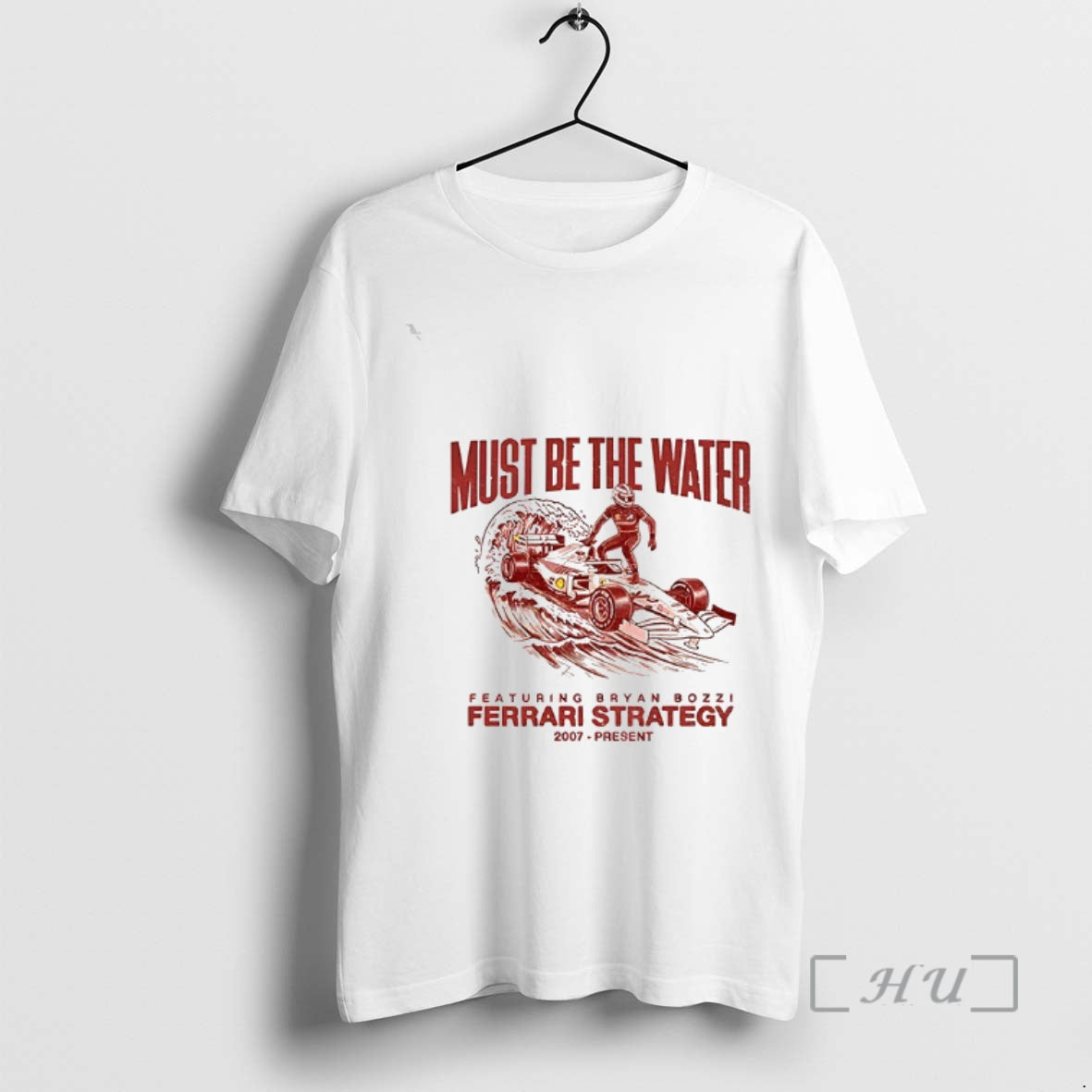 Officials Featuring Bryan Bozzi Ferrari Strategy Must Be The Water Vintage Premium T Shirts Sweater Hoodie, Sweatshirt