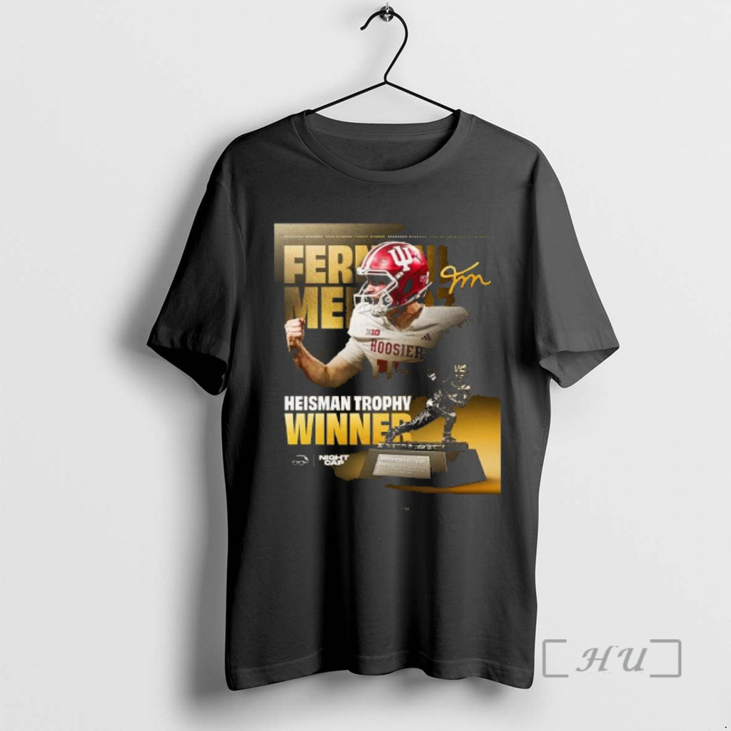 Officials Fernando Mendoza Wins 2025 Heisman Trophy T-Shirts, Hoodie, Sweatshirt | PopFlextees.com