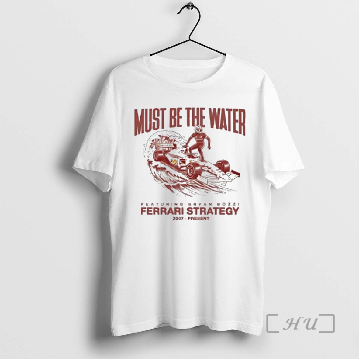 Officials Ferrari Strategy 2007 Present Must Be The Water T-Shirts, Hoodie, Sweatshirt | PopFlextees.com