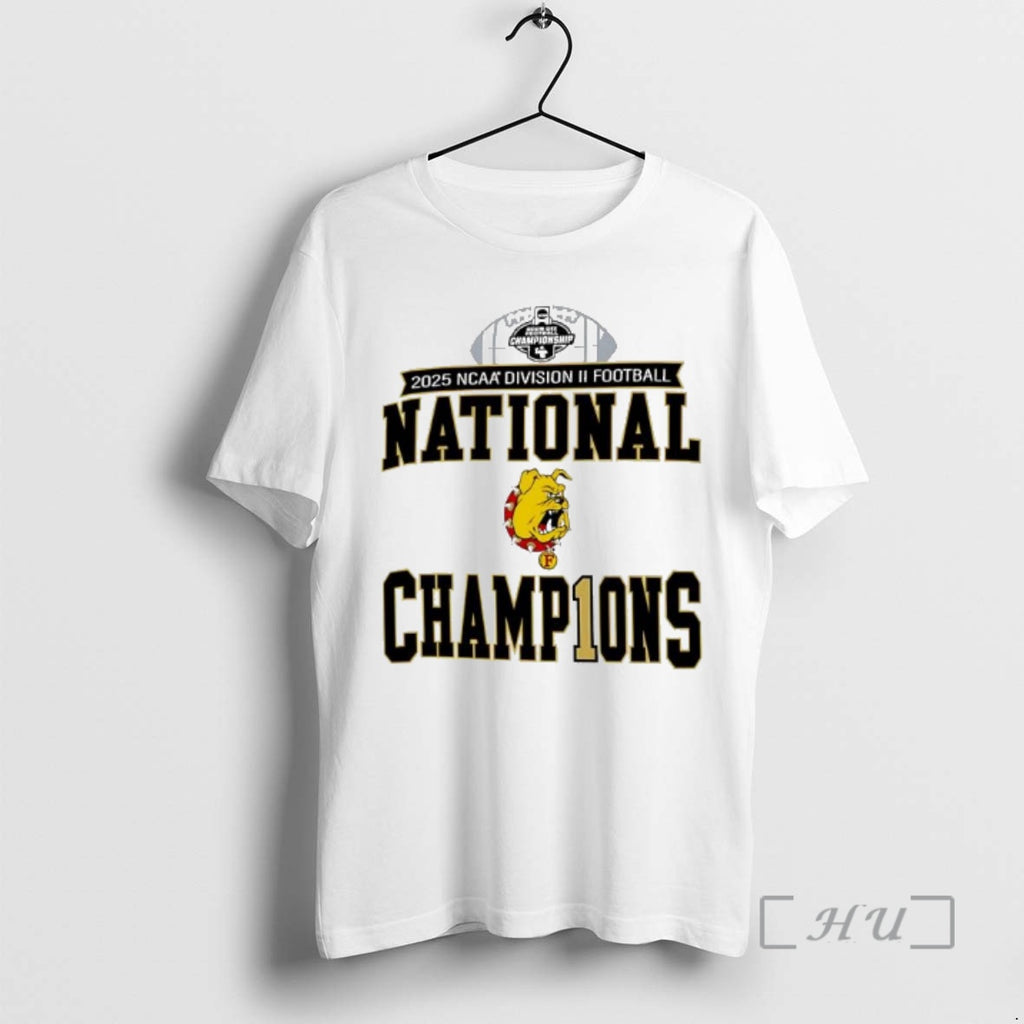 Officials Ferris State Bulldogs 2025 Ncaa Division Ii Football National Champions Premium T Shirts Sweater Hoodie, Sweatshirt