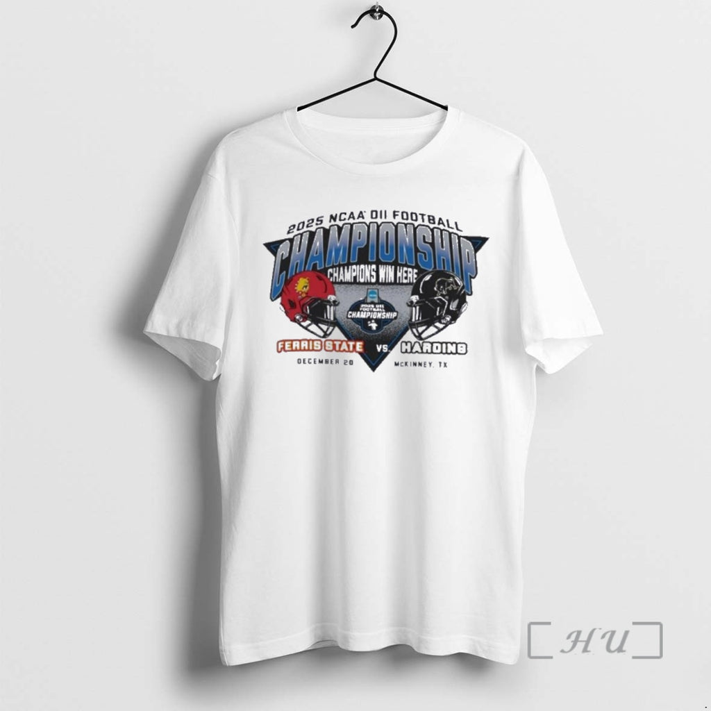 Officials Ferris State Vs Harding Football Head To Head Ncaa Dii Championship Premium T Shirts Hoodie, Sweatshirt