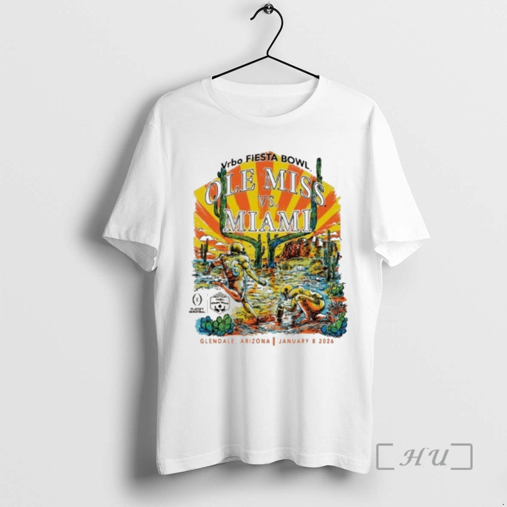 Officials Fiesta Bowl Arizona Retro Ole Miss Vs Miami T-Shirts, Hoodie, Sweatshirt | PopFlextees.com