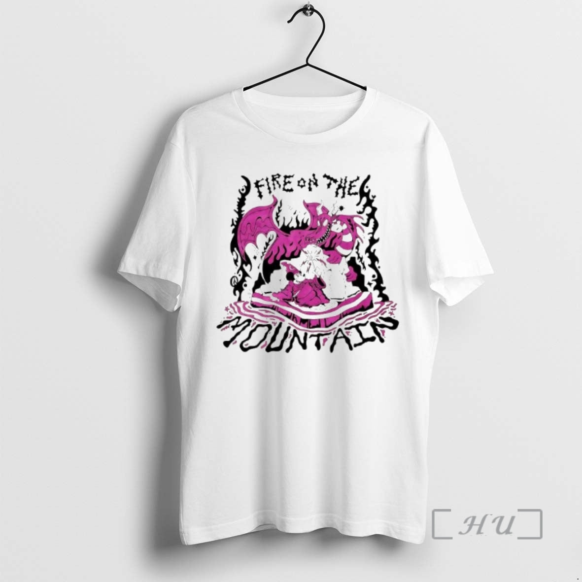Officials Fire On The Mountain Wizard And Dragon Graphic T-Shirts, Hoodie, Sweatshirt | PopFlextees.com