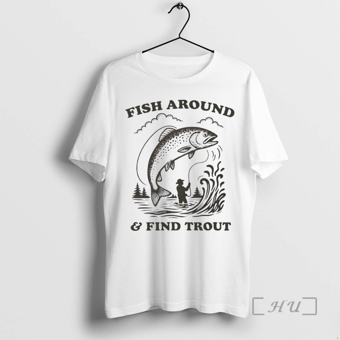 Officials Fish Around And Find Trout Circle T-Shirts, Hoodie, Sweatshirt | PopFlextees.com
