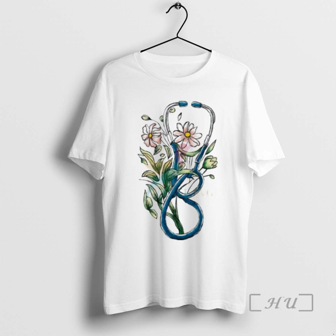 Officials Floral Stethoscope Registered Nurse T-Shirts, Hoodie, Sweatshirt | PopFlextees.com