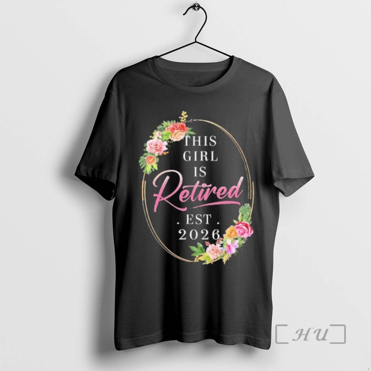 Officials Floral This Girl Is Retired Est 2026 T-Shirts, Hoodie, Sweatshirt | PopFlextees.com