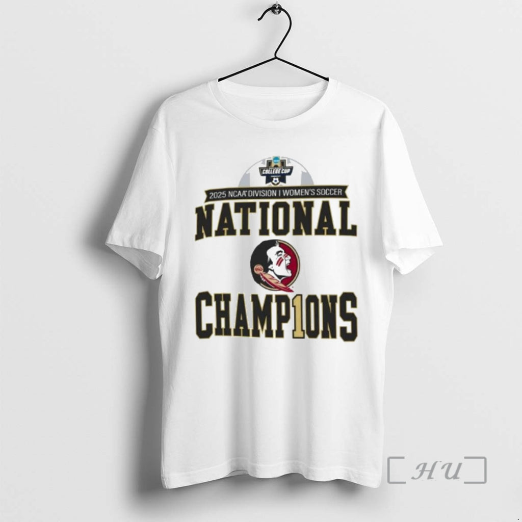Officials Florida State Seminoles 2025 Ncaa Womens Soccer National Champions Locker Room Ornaments Premium T-Shirts,...