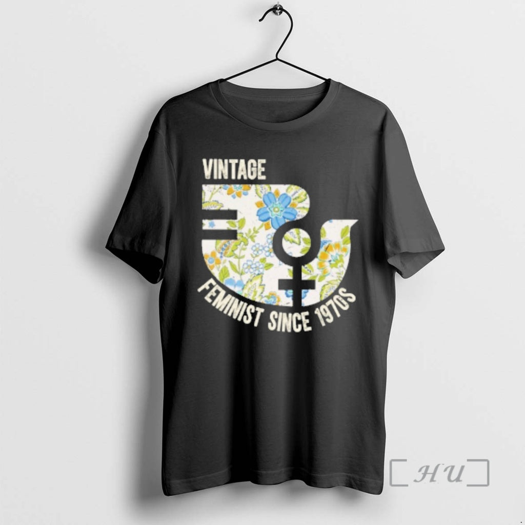 Officials Flower Vintage Feminist Since 1970s T-Shirts, Hoodie, Sweatshirt | PopFlextees.com