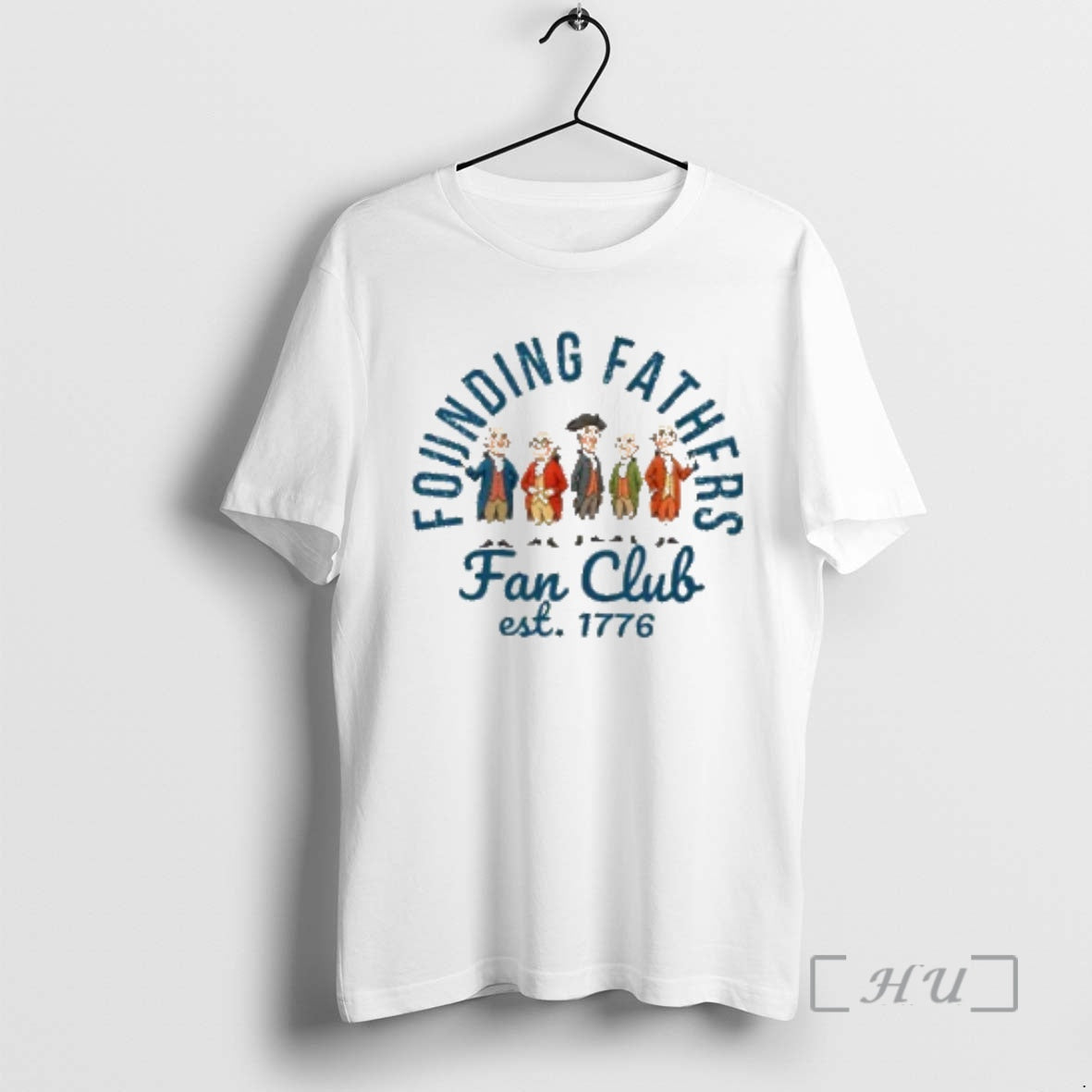 Officials Founding Fathers Fan Club Est 1776 T-Shirts, Hoodie, Sweatshirt | PopFlextees.com