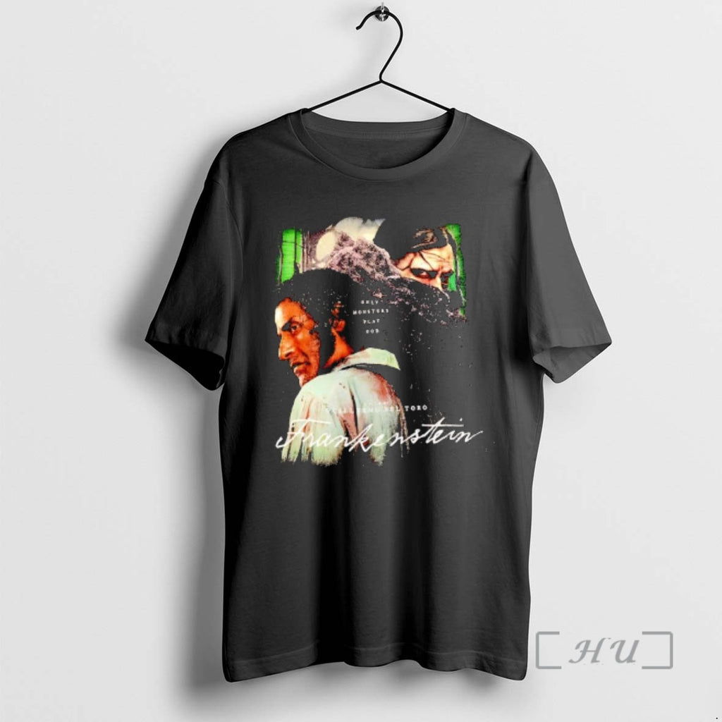 Officials Frankenstein Guillermo Del Toros 2025 Film T-Shirts, Hoodie, Sweatshirt | PopFlextees.com