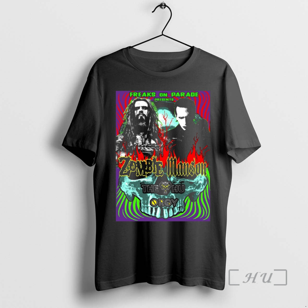 Officials Freaks On Parade Presents Zombie Manson The Hu Orgy 2026 Premium T Shirts Sweater Hoodie, Sweatshirt