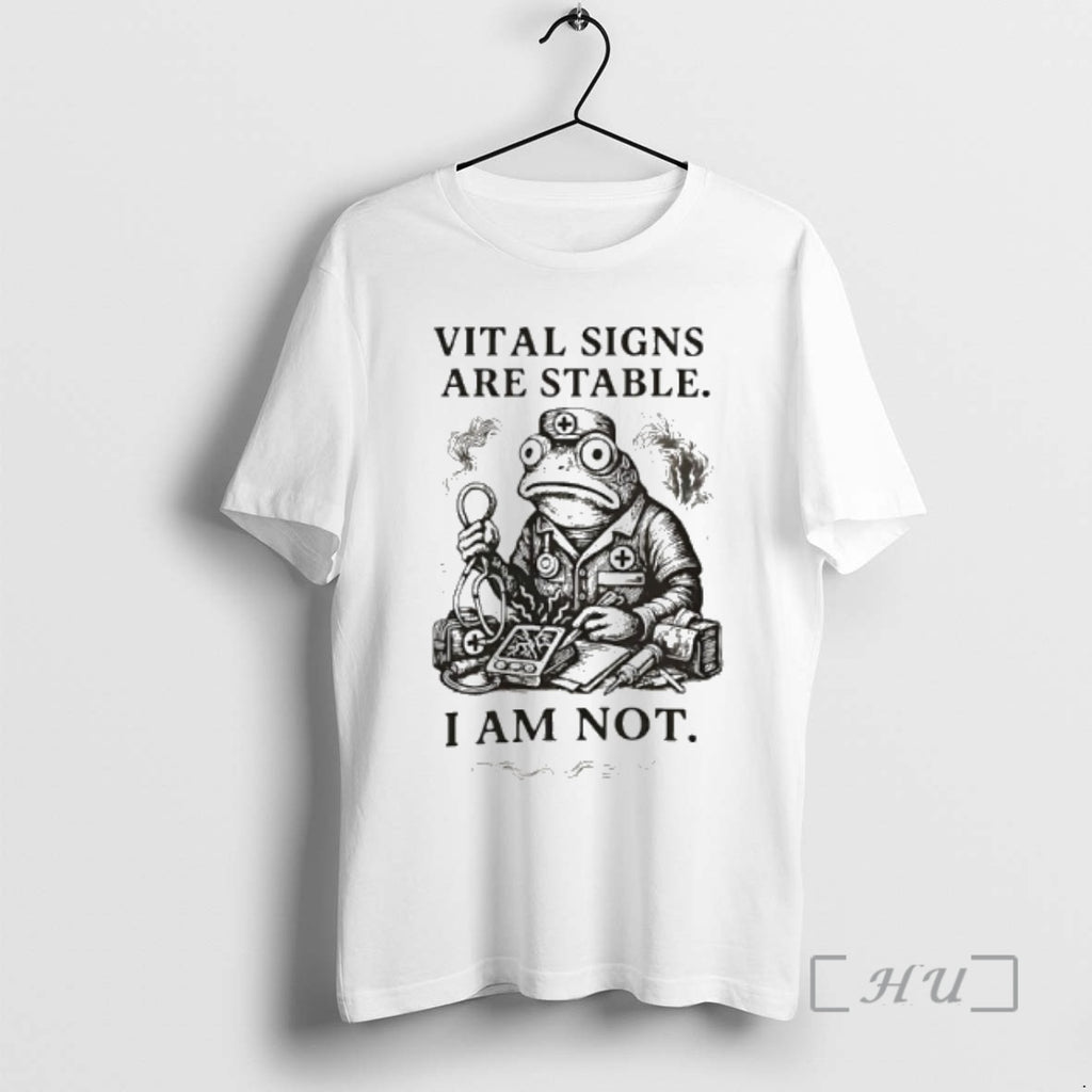 Officials Frog Medic Vital Signs Are Stable I Am Not T-Shirts, Hoodie, Sweatshirt | PopFlextees.com