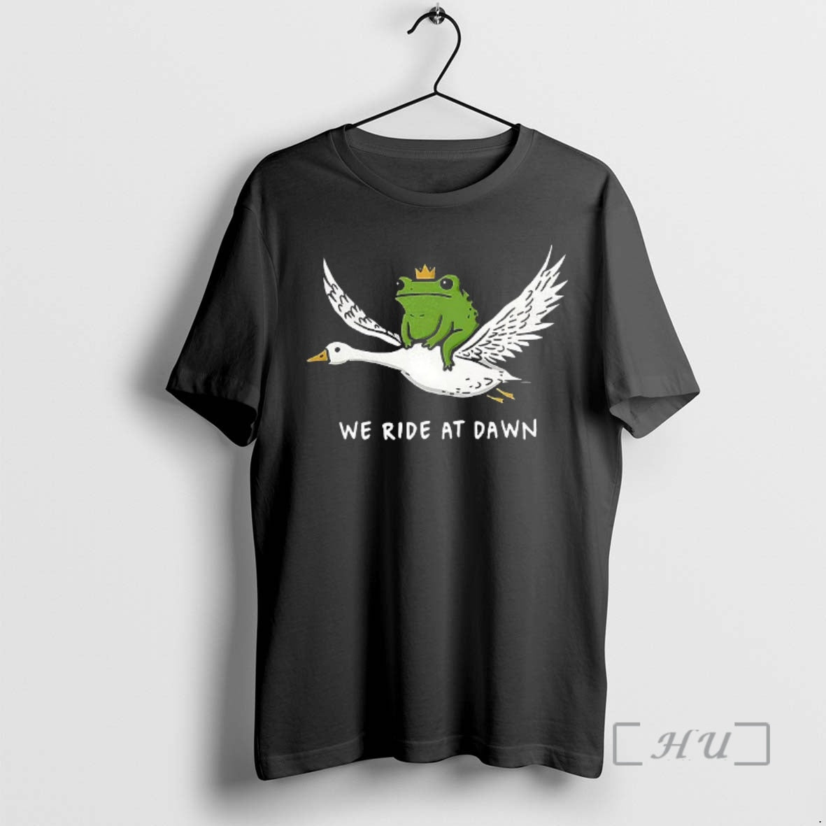 Officials Frog Riding Goose We Ride At Dawn Meme T-Shirts, Hoodie, Sweatshirt | PopFlextees.com