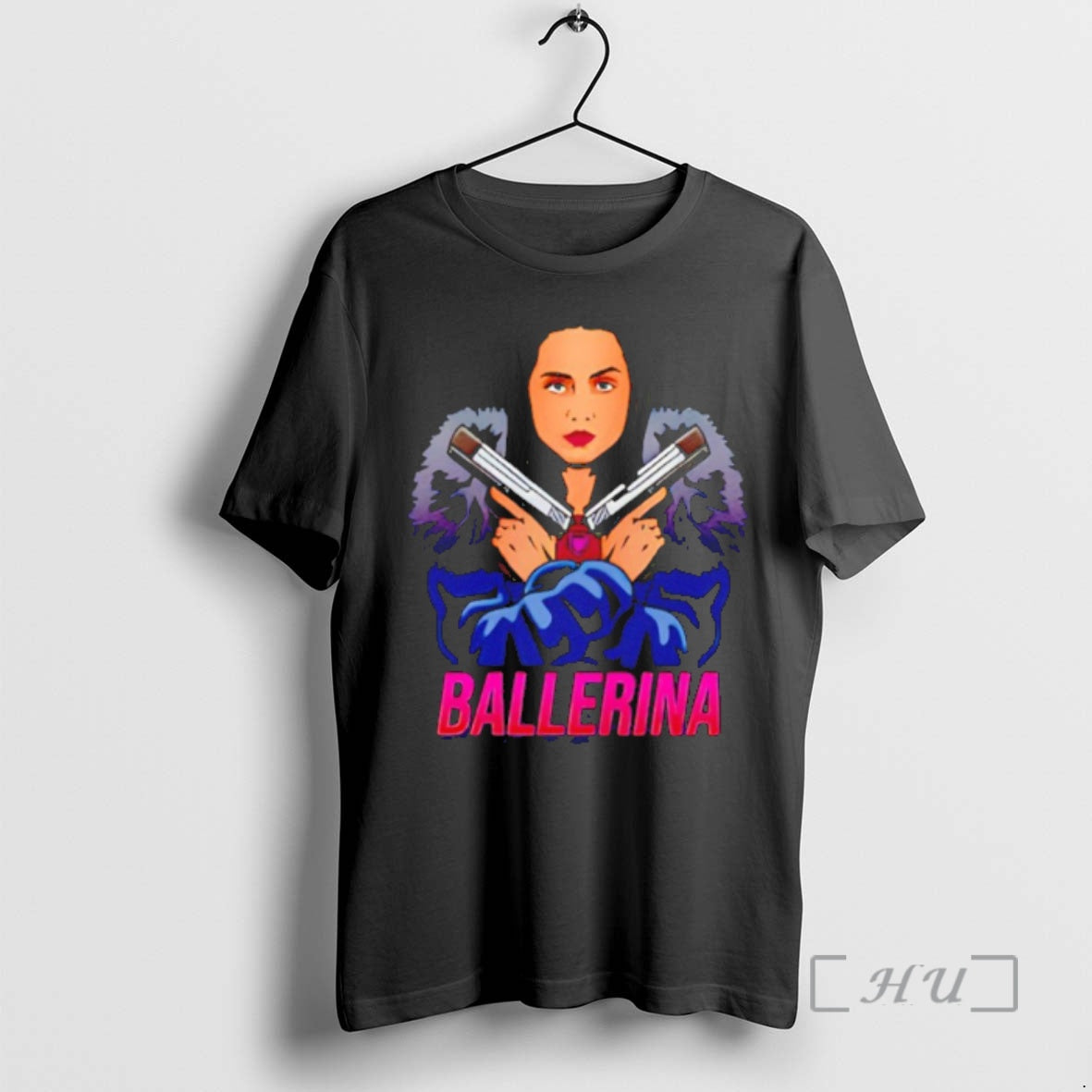 Officials From The World Of John Wick Ballerina With Gun Cartoon Premium T Shirts Sweater Hoodie, Sweatshirt
