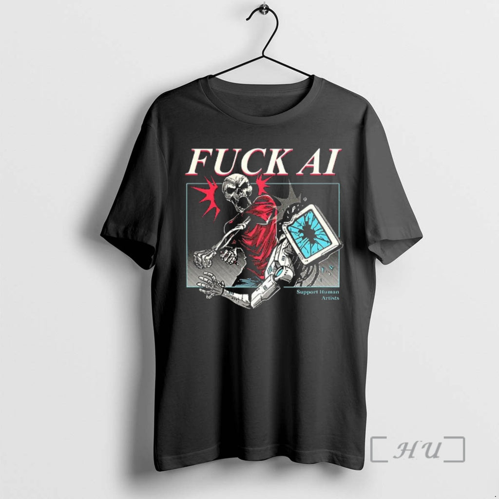 Officials Fuck Ai Support Human Artists Do Your Part Antiai T-Shirts, Hoodie, Sweatshirt | PopFlextees.com