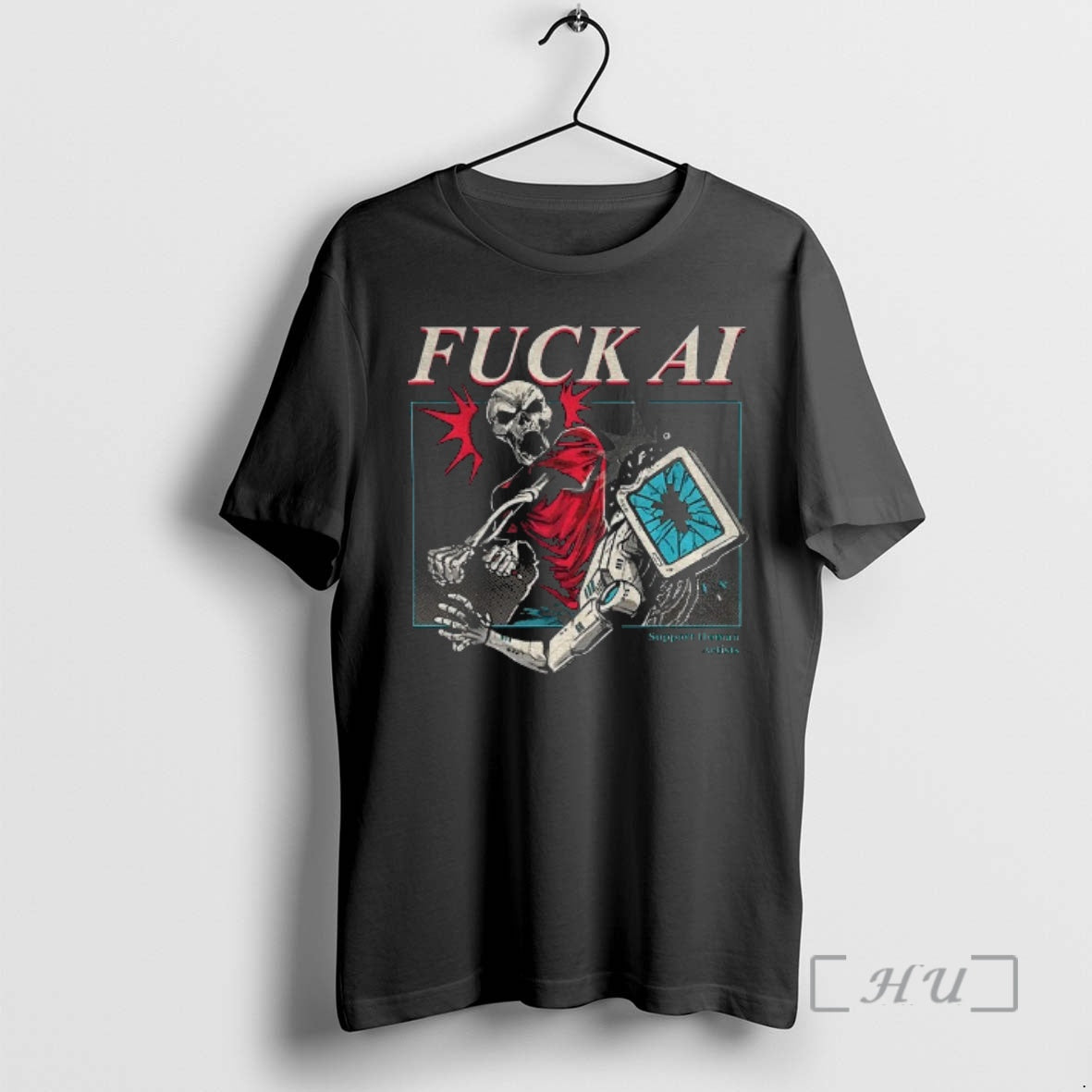 Officials Fuck Ai Support Human Artists T-Shirts, Hoodie, Sweatshirt | PopFlextees.com