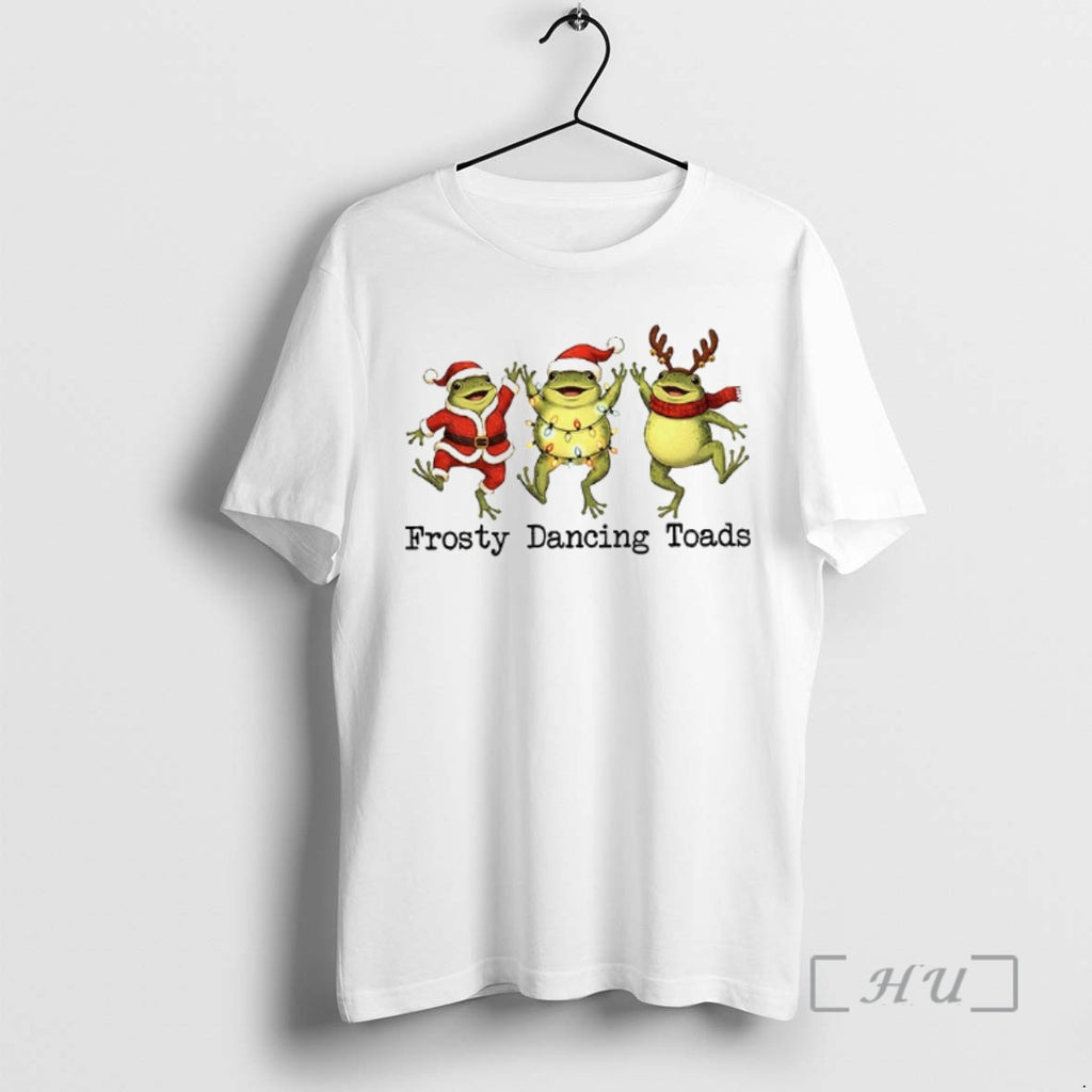 Officials Funny Frosty Dancing Toads Christmas Political T-Shirts, Hoodie, Sweatshirt | PopFlextees.com
