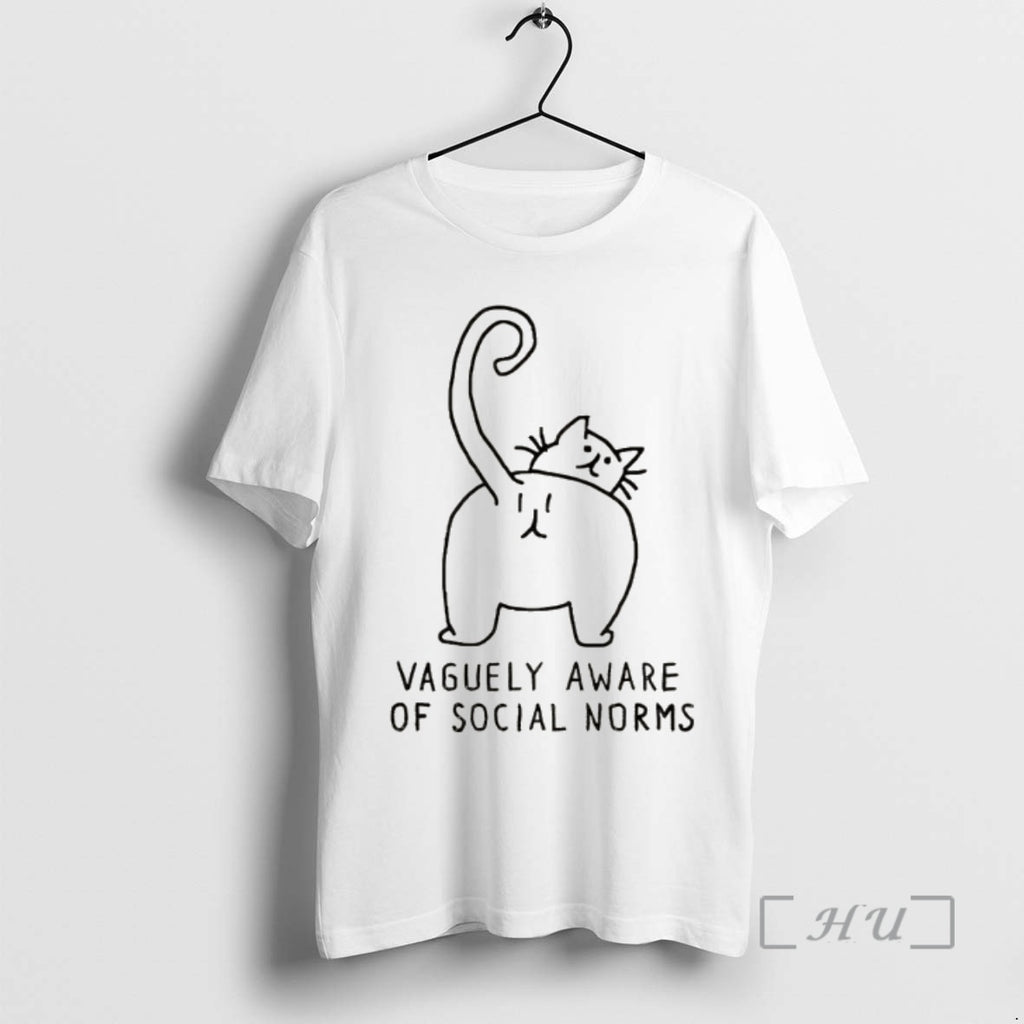 Officials Funny Cat Vaguely Aware Of Social Norms Meme T-Shirts, Hoodie, Sweatshirt | PopFlextees.com