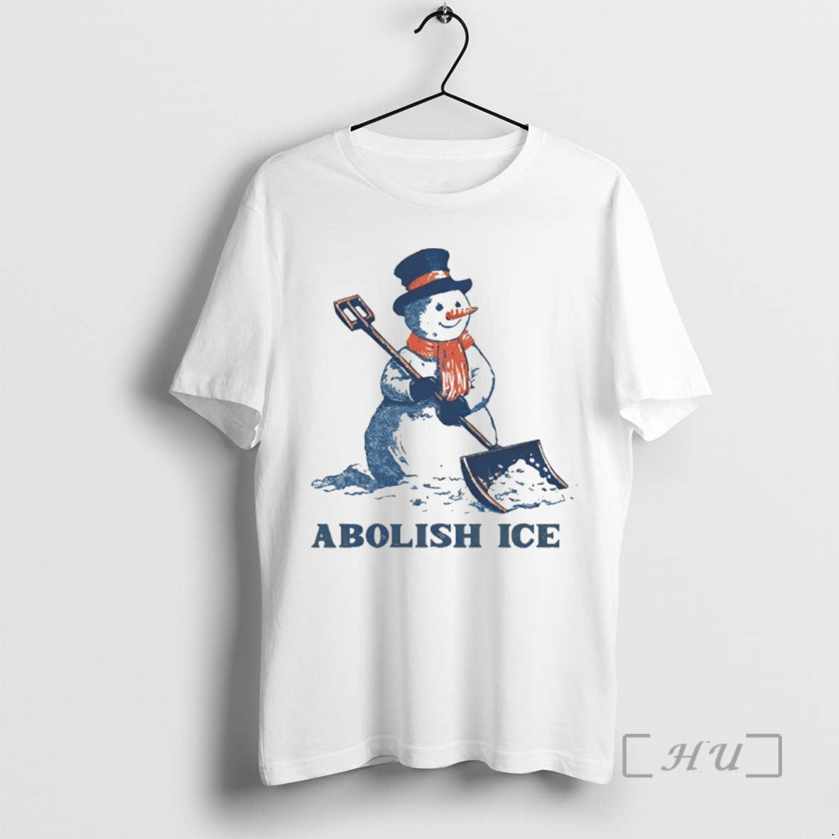 Officials Funny Winter Cute Snowman Abolish Ice T-Shirts, Hoodie, Sweatshirt | PopFlextees.com