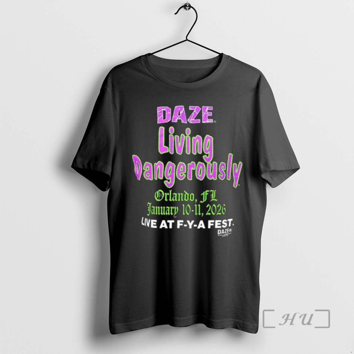 Officials Fya Festival 2026 Daze Living Dangerously Orlando Florida On January 10 11 2026 Premium T-Shirts, Hoodie,...