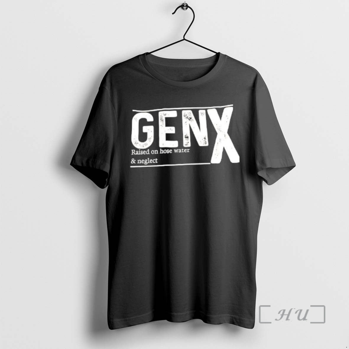 Officials Gen X Raised On Hose Water And Neglect Text T-Shirts, Hoodie, Sweatshirt | PopFlextees.com