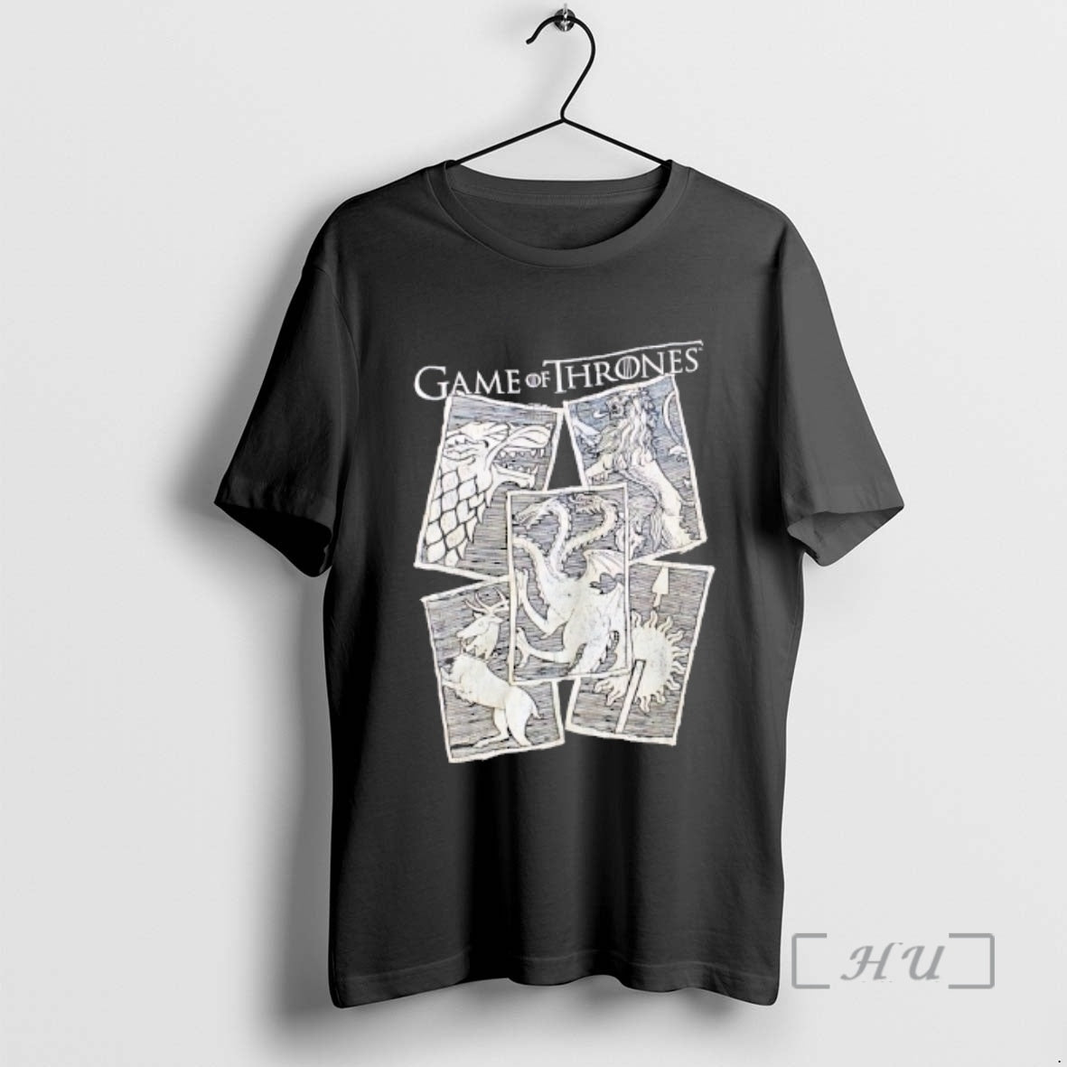 Officials Game Of Thrones Wolves Dragons And Lions Vintage T-Shirts, Hoodie, Sweatshirt | PopFlextees.com