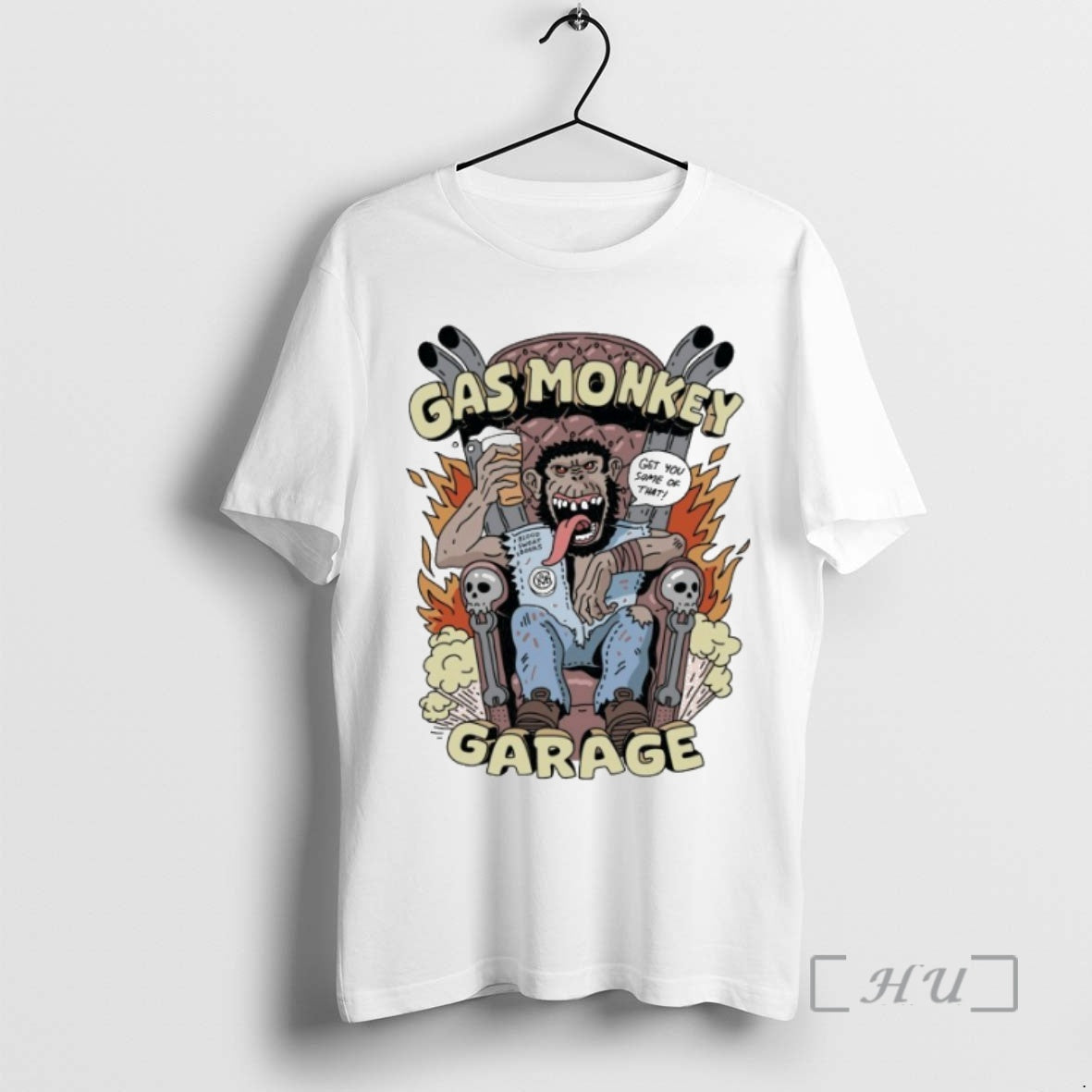 Officials Gas Monkey Garage Get You Some Of That King Of Chaos Premium T Shirts Hoodie, Sweatshirt | PopFlextees.com