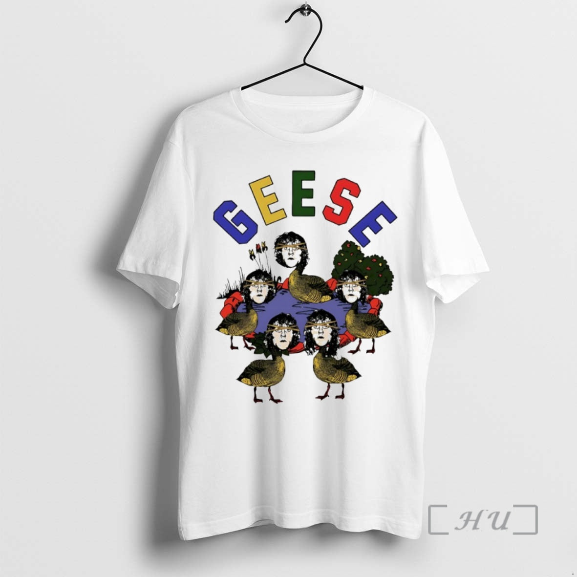 Officials Geese Surreal Goose Illustration Circle T-Shirts, Hoodie, Sweatshirt | PopFlextees.com