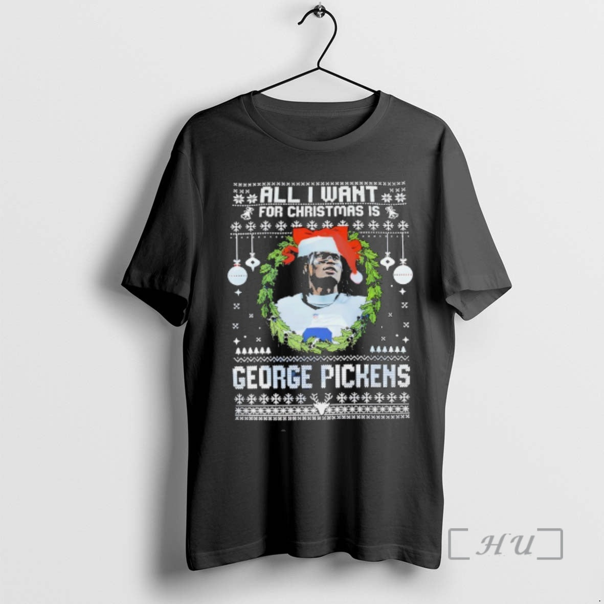 Officials George Pickens All I Want For Christmas T-Shirts, Hoodie, Sweatshirt | PopFlextees.com