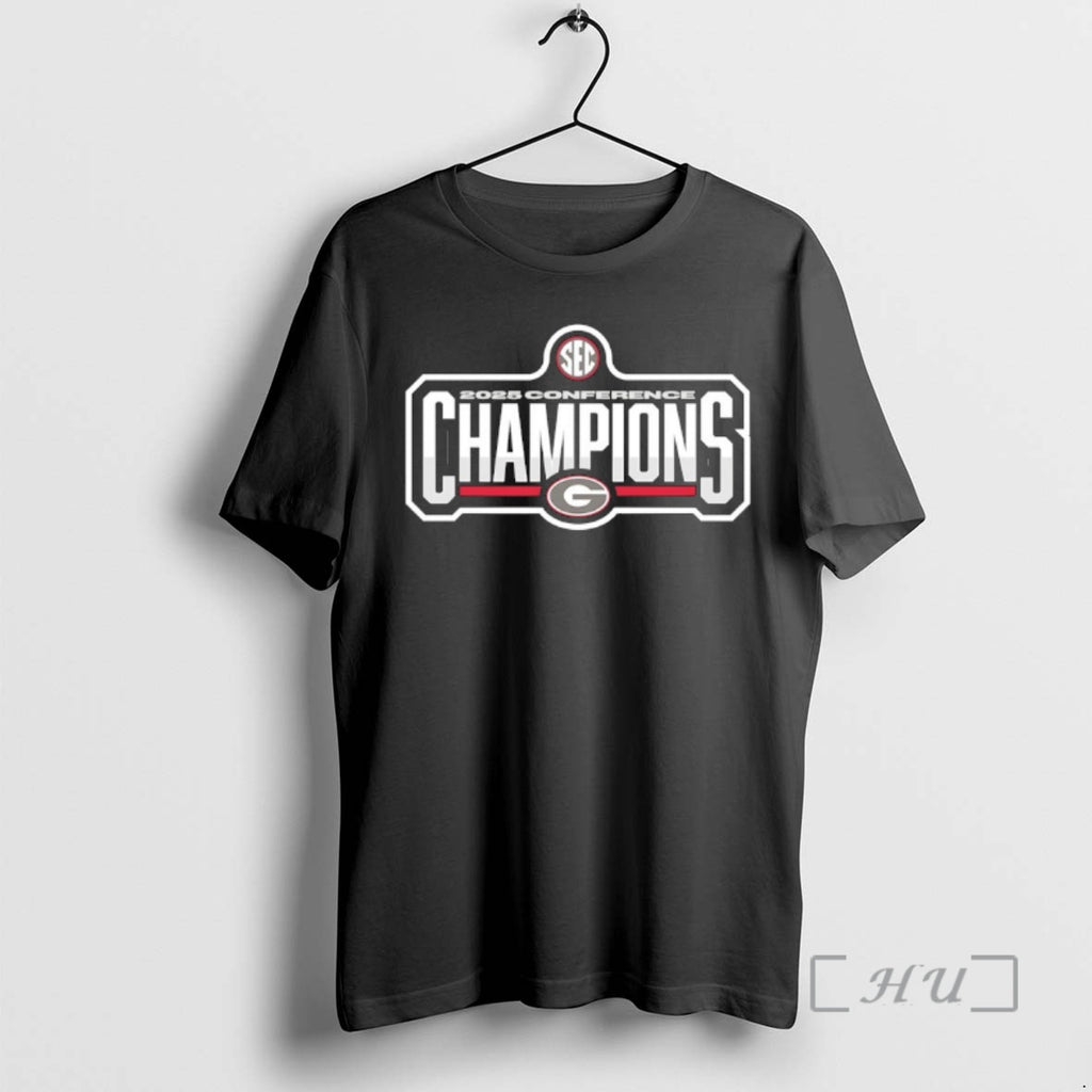 Officials Georgia Bulldogs 2025 Sec Conference Champions T-Shirts, Hoodie, Sweatshirt | PopFlextees.com