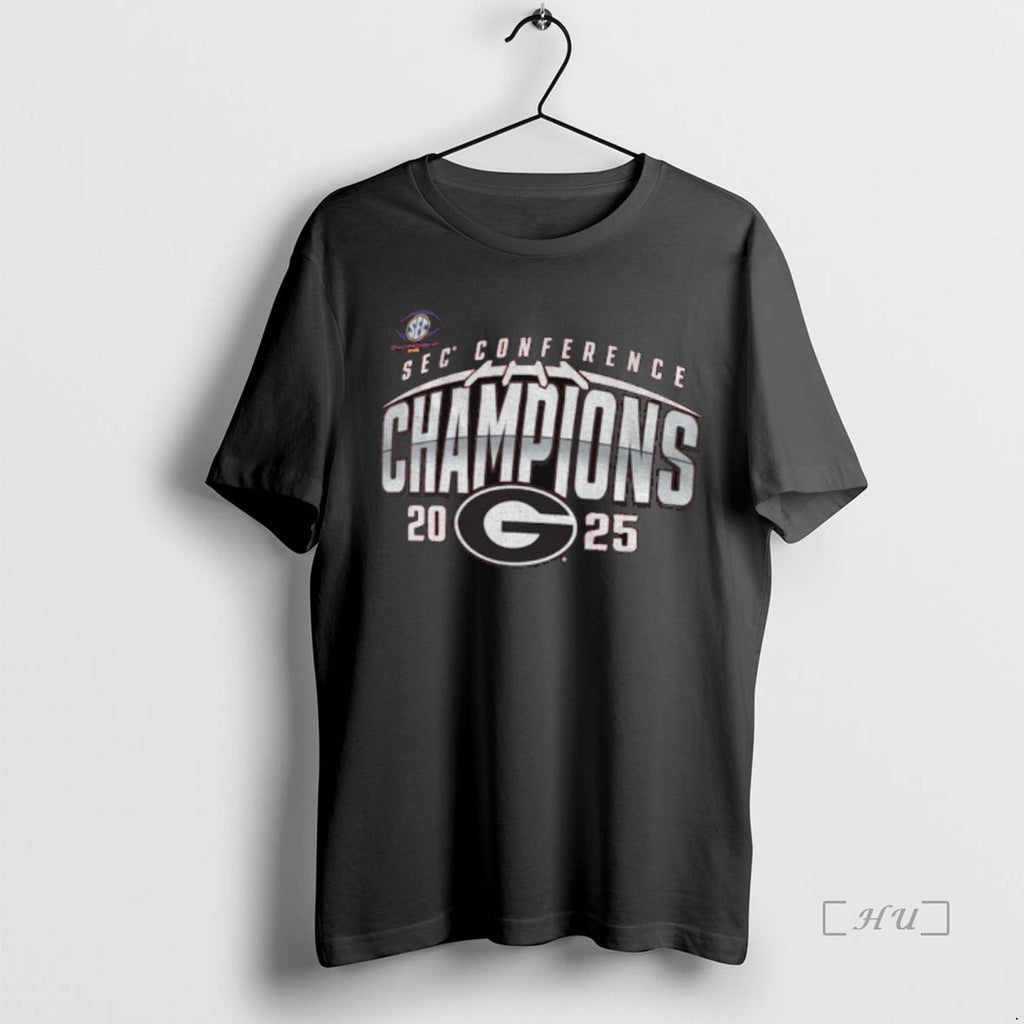 Officials Georgia Bulldogs 2025 Sec Football Champions Endzone Speed T-Shirts, Hoodie, Sweatshirt | PopFlextees.com