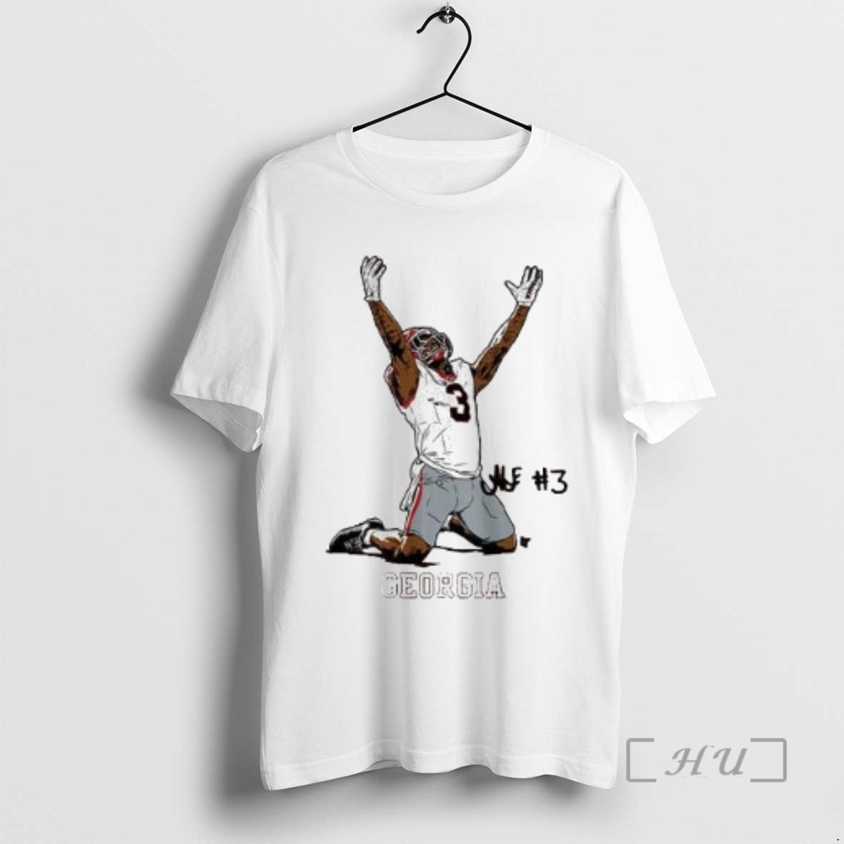 Officials Georgia Football Nate Frazier End Zone Celebration Circle White T-Shirts, Hoodie, Sweatshirt | PopFlextees.com