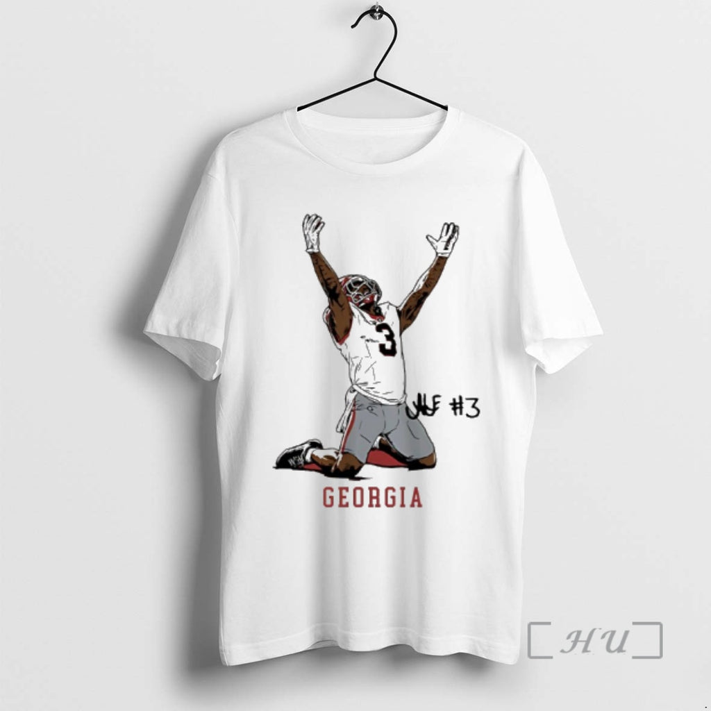 Officials Georgia Football Nate Frazier End Zone Celebration Signature T-Shirts, Hoodie, Sweatshirt | PopFlextees.com