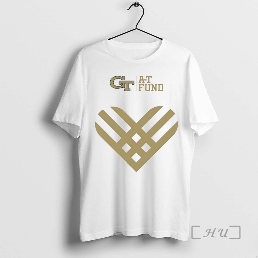 Officials Georgia Tech Yellow Jackets X Athletic Scholarship Fund Heart Circle Premium T Shirts Sweater Hoodie, Sweatshirt