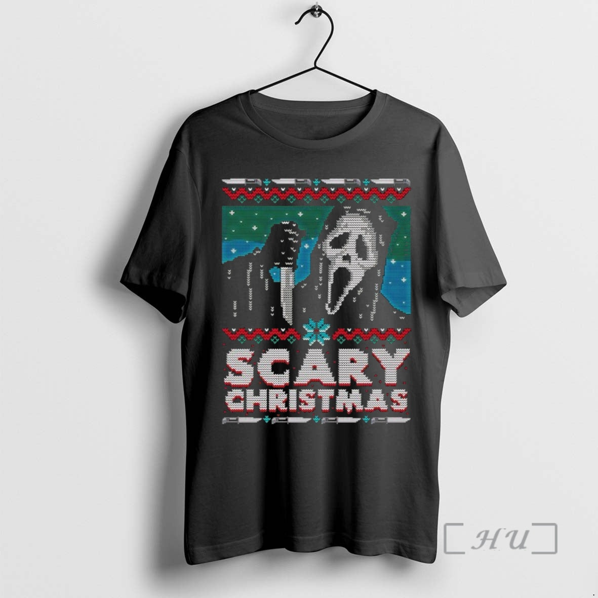 Officials Ghostface Scary Christmas Ugly T-Shirts, Hoodie, Sweatshirt | PopFlextees.com