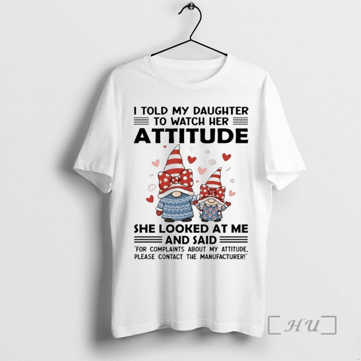Officials Gnome I Told My Daughter To Watch Her Attitude Circle Premium T Shirts Sweater Hoodie, Sweatshirt | PopFlextees.com