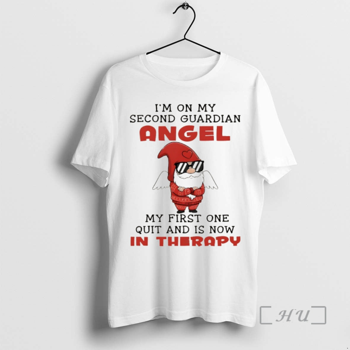 Officials Gnome Im On My Second Guardian Angel My First One Quit And Is Now T-Shirts, Hoodie, Sweatshirt | PopFlextees.com