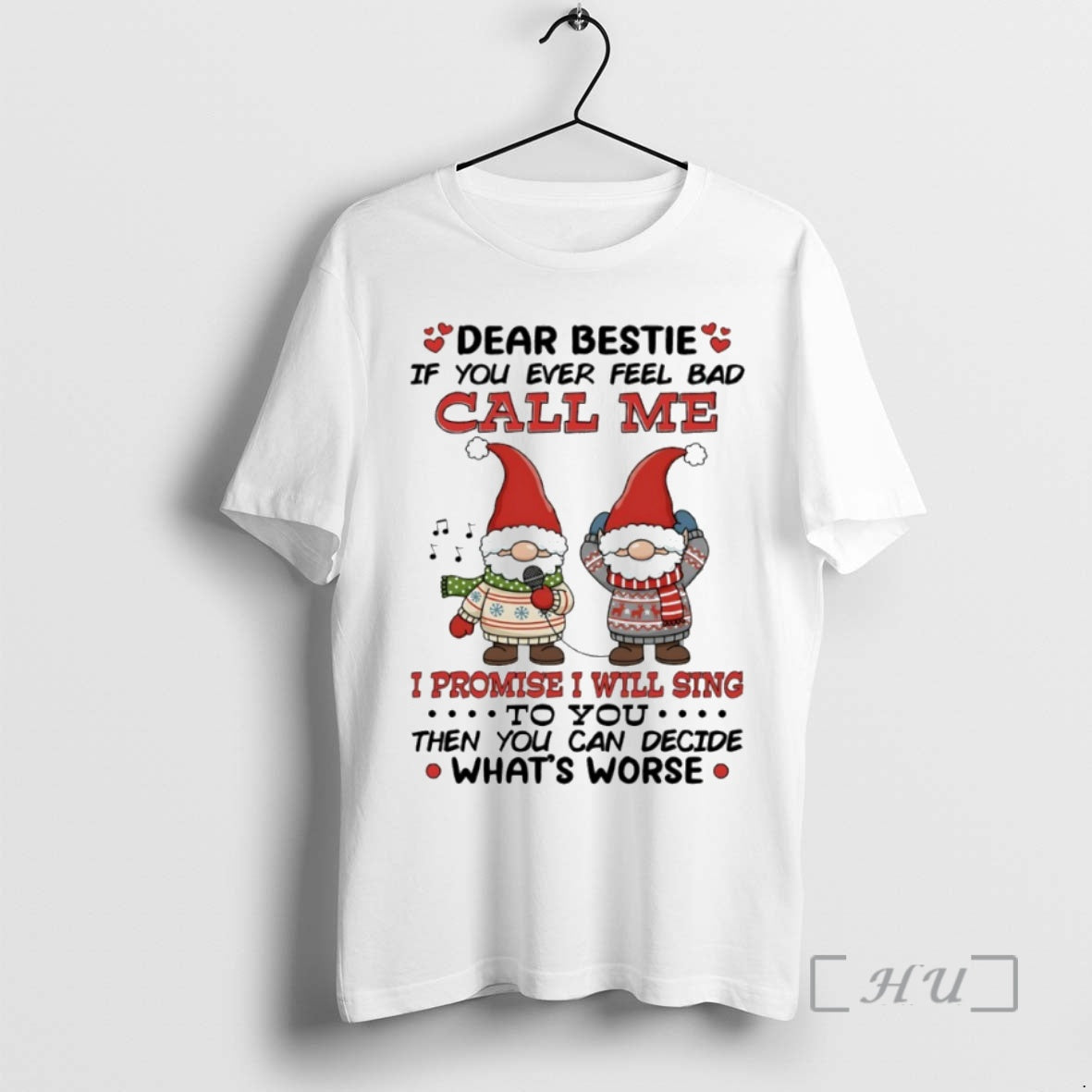 Officials Gnome Dear Bestie If You Ever Feel Bad Call Me Circle Premium T Shirts Hoodie, Sweatshirt | PopFlextees.com